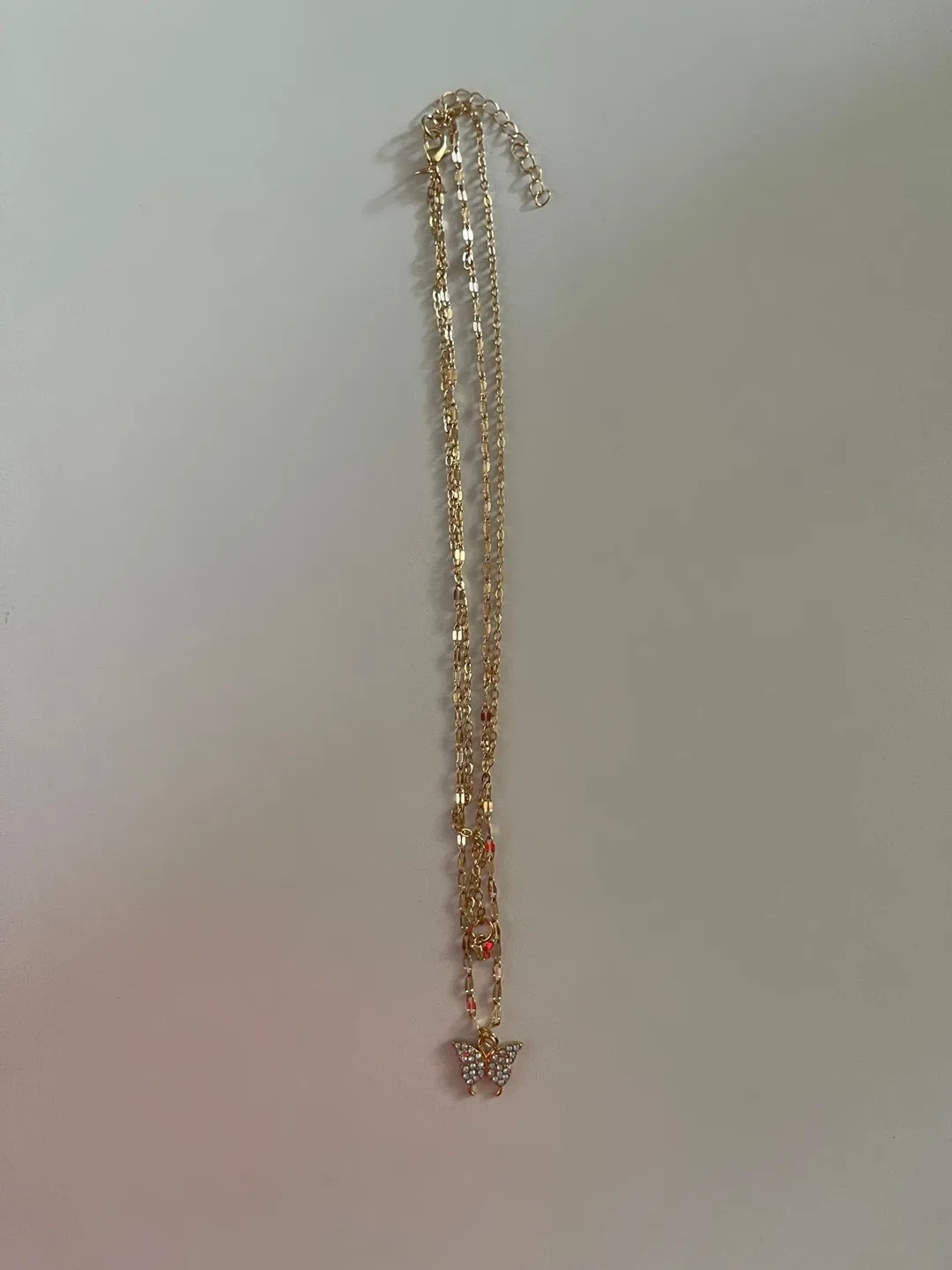 Gold Butterfly Pendant Necklace