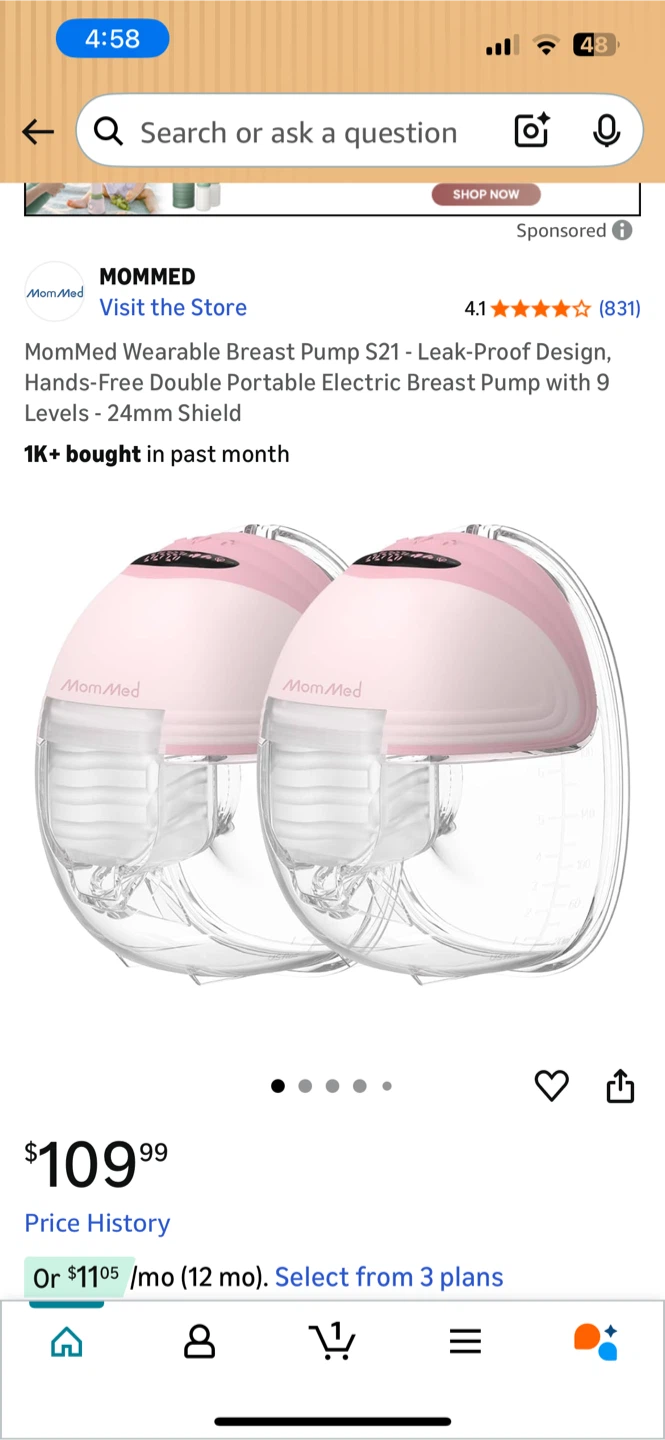 MomMed Wearable Breast Pump S21 - NEW - photo 3