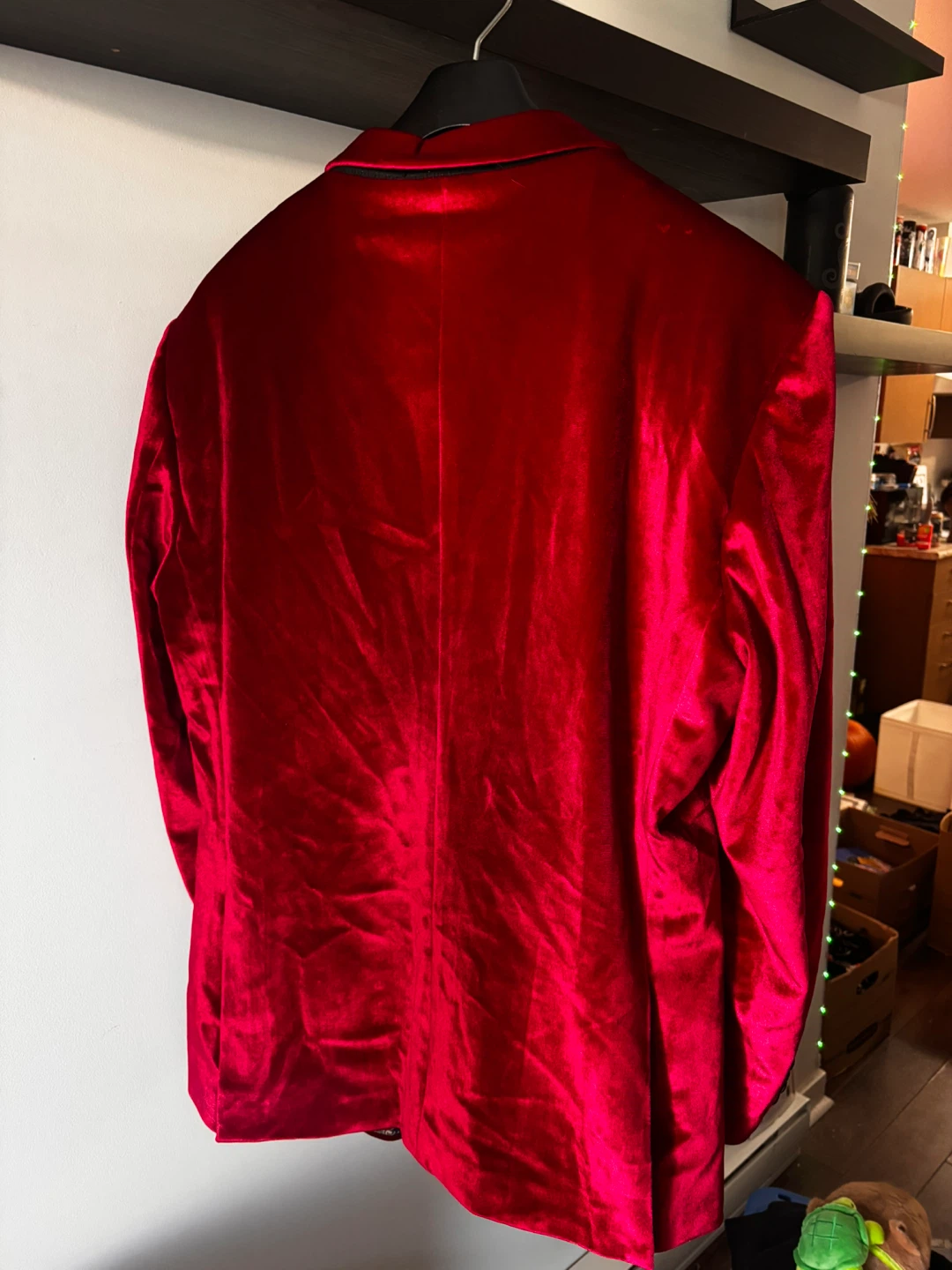WEEN CHARM Men's Red Velvet Blazer - XXL - photo 3