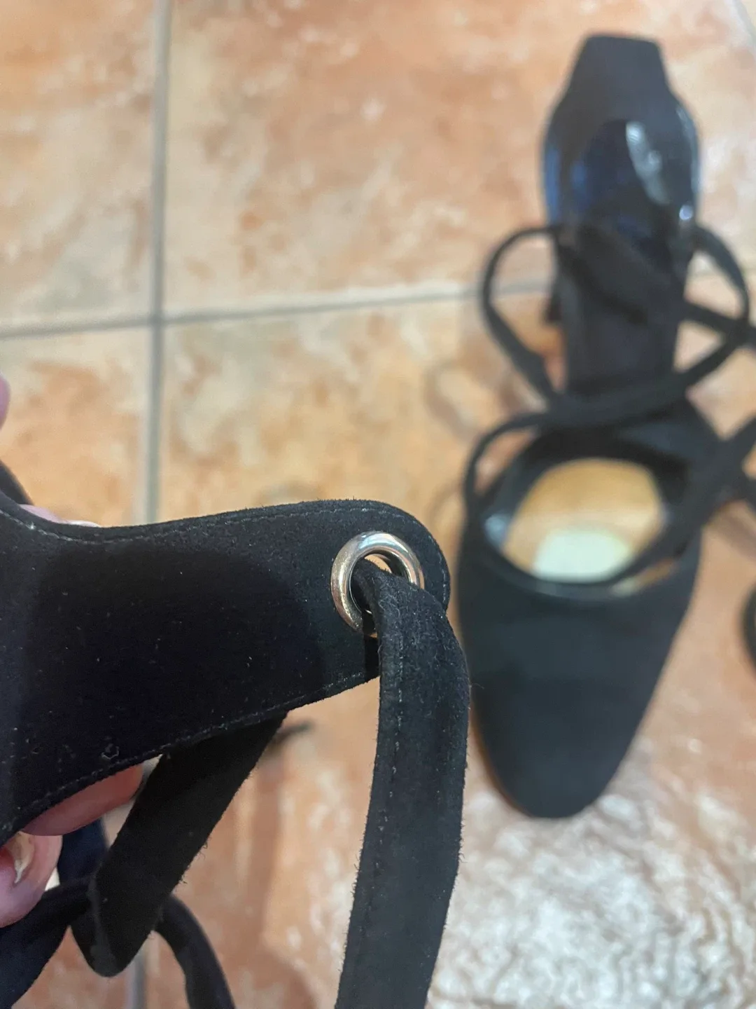 Gucci Black Suede Heels - Size 8 image indicator(4)