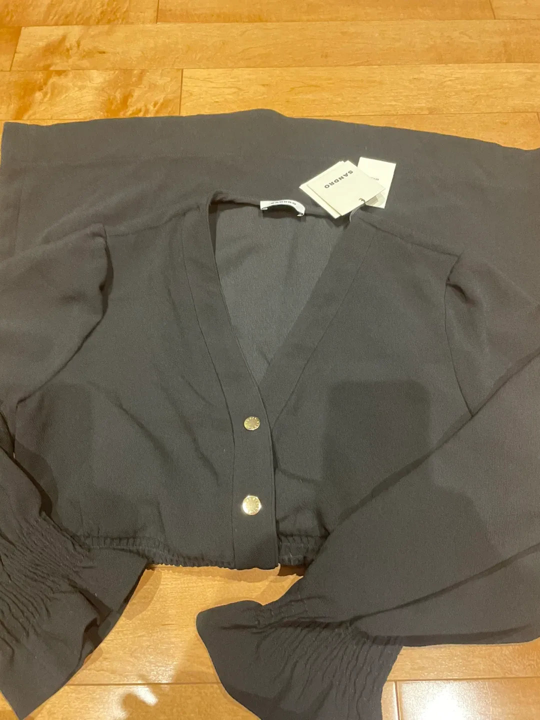 Sandro dress black size large image indicator(8)