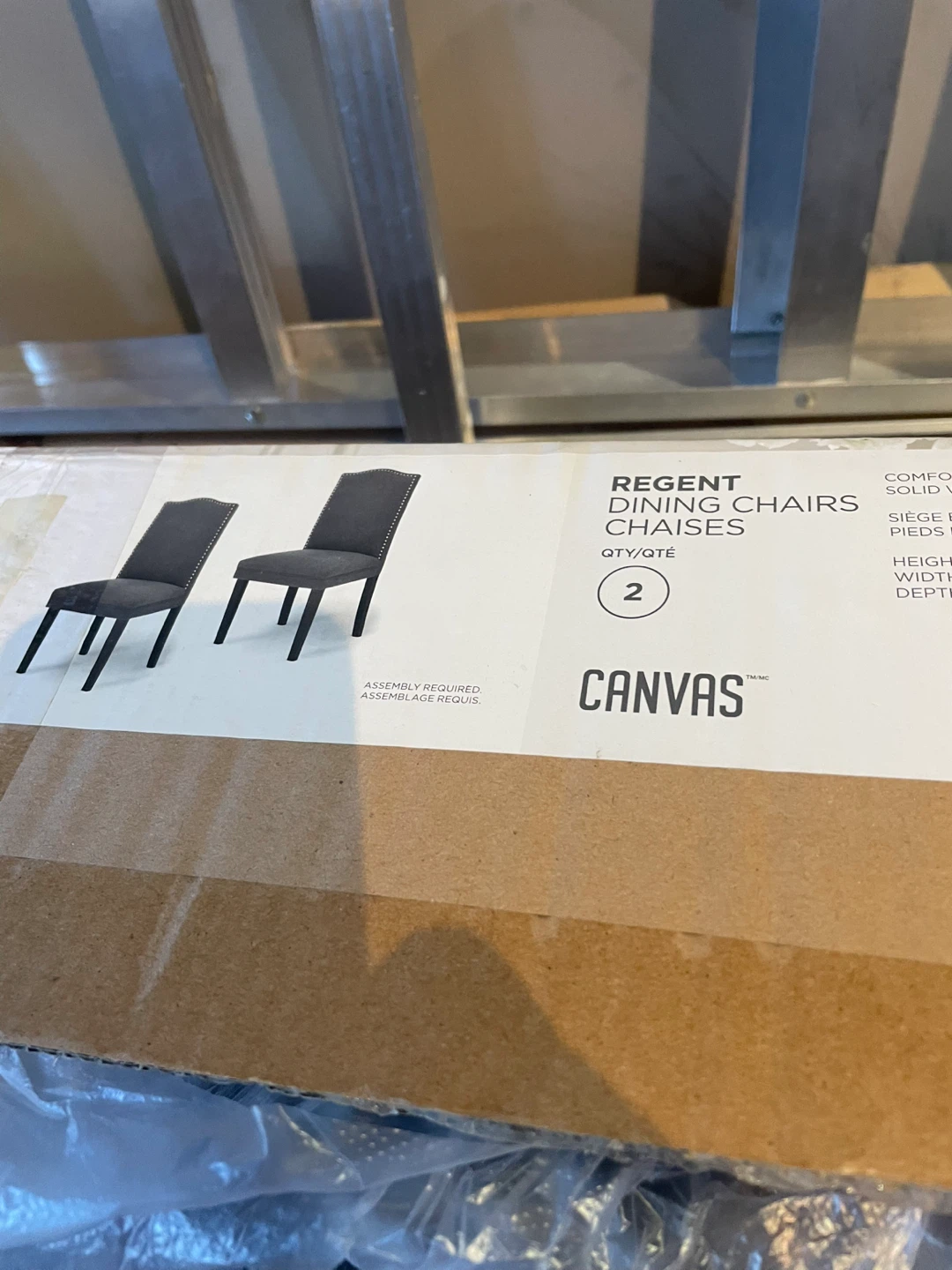 Canvas Regent Dining Chairs - Set of 2 - photo 2