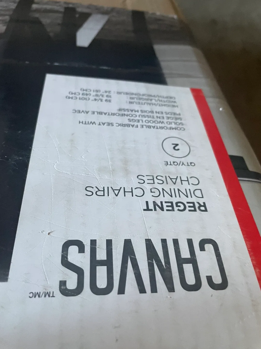 Canvas Regent Dining Chairs - Set of 2 image indicator(8)