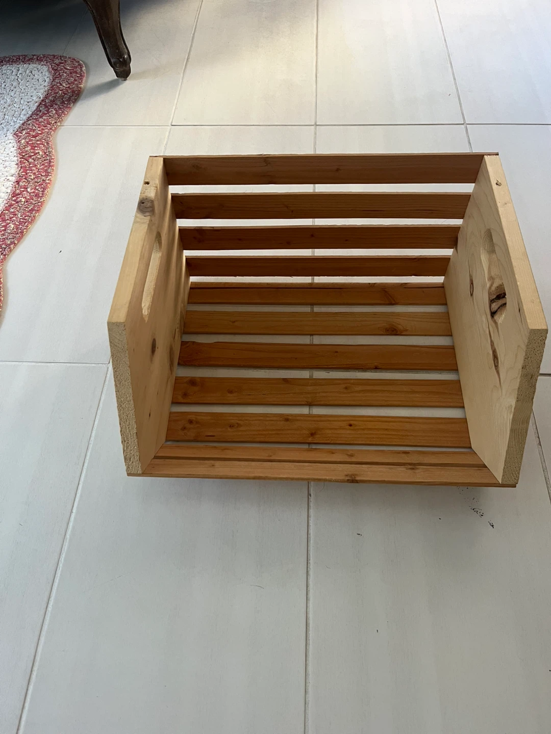 Wooden Storage Crate - 18" x 17" x 14" - photo 2