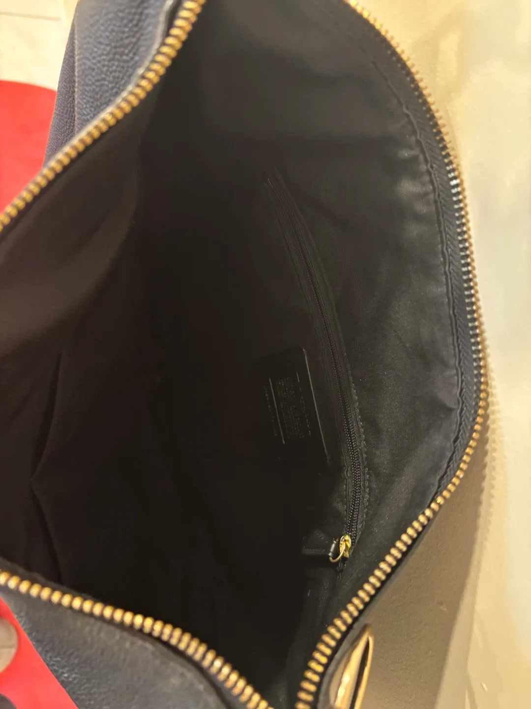 Coach Black Leather Shoulder Bag image indicator(4)