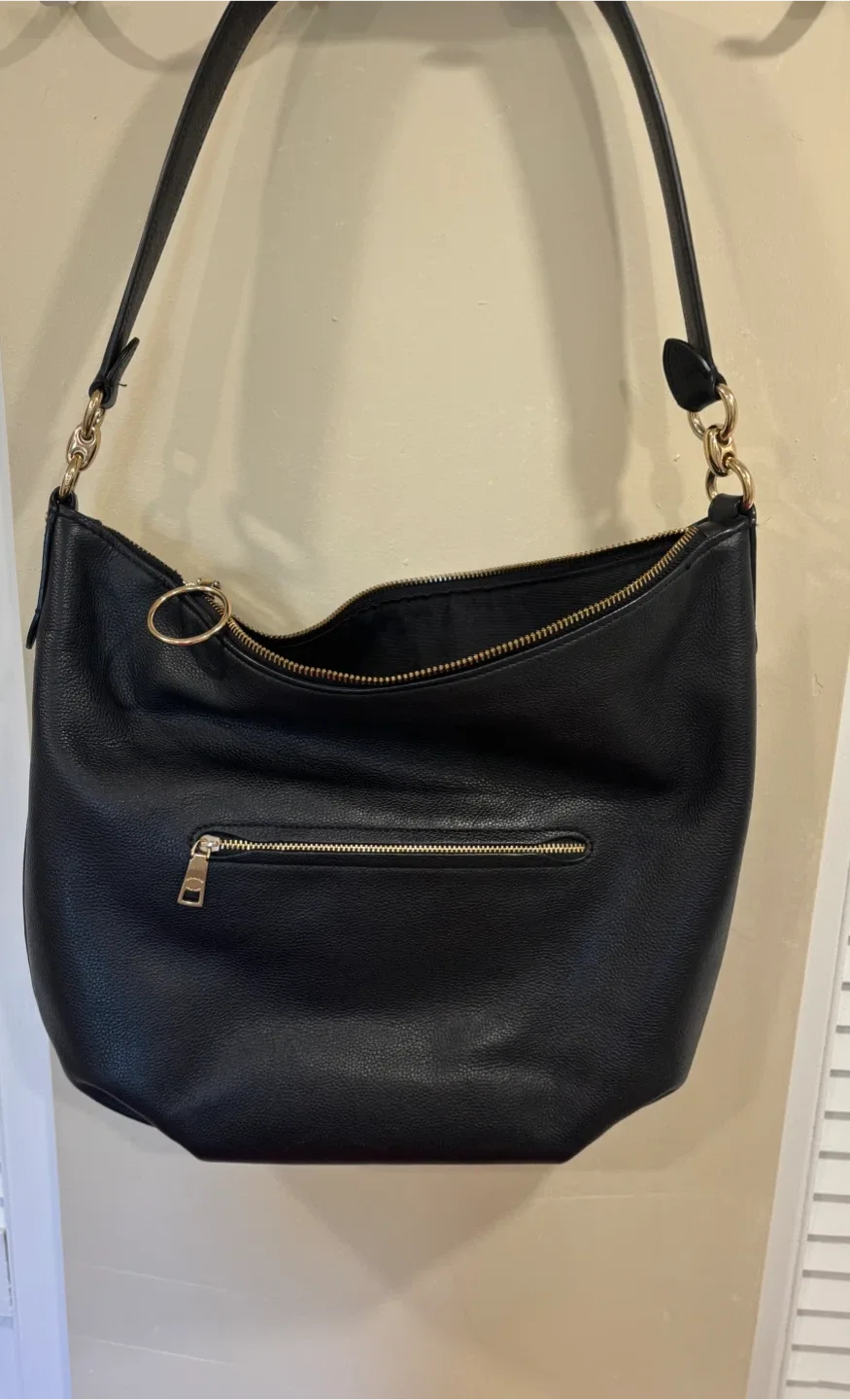 Coach Black Leather Shoulder Bag image indicator(3)