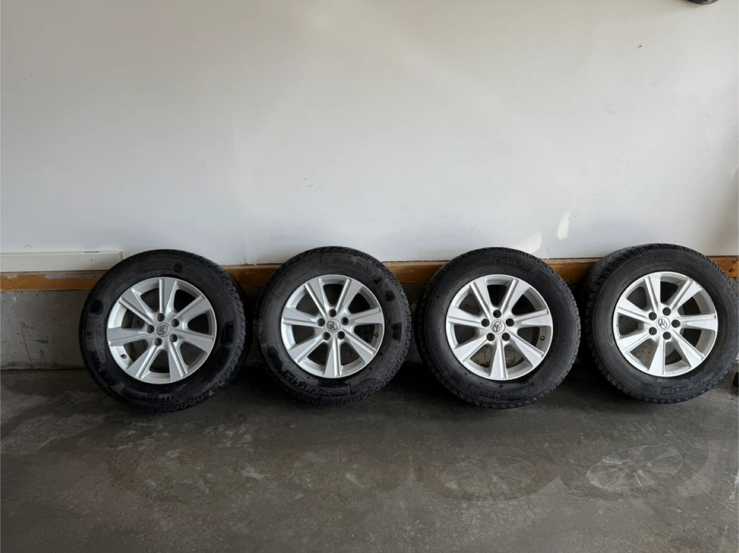 Toyota Rims with Michelin Winter Tires - 245/65R17