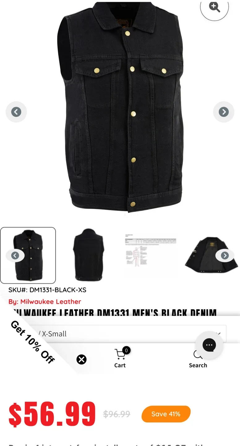 Milwaukee Denim Vest image indicator(2)