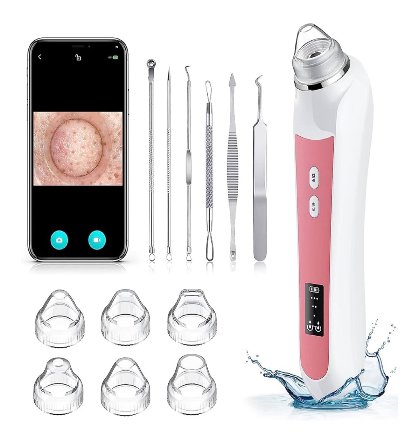 Vacuum Blackhead Remover w/ Built-in HD Camera - New!