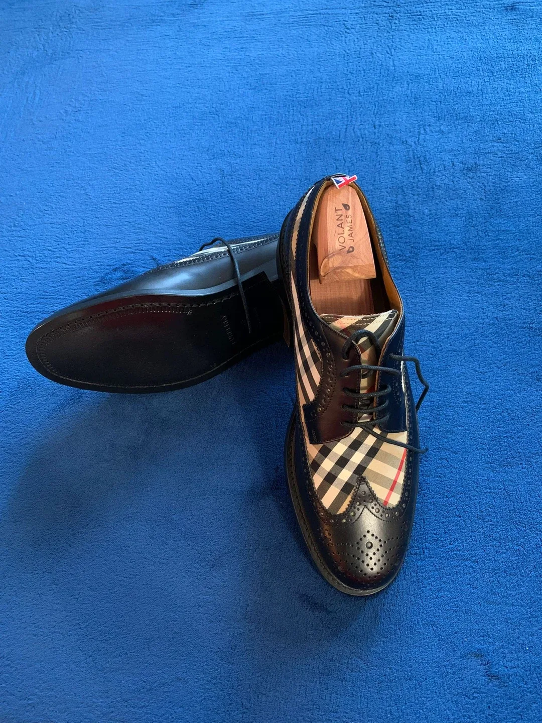 Burberry Leather Wingtip Oxford Dress Shoes image indicator(8)