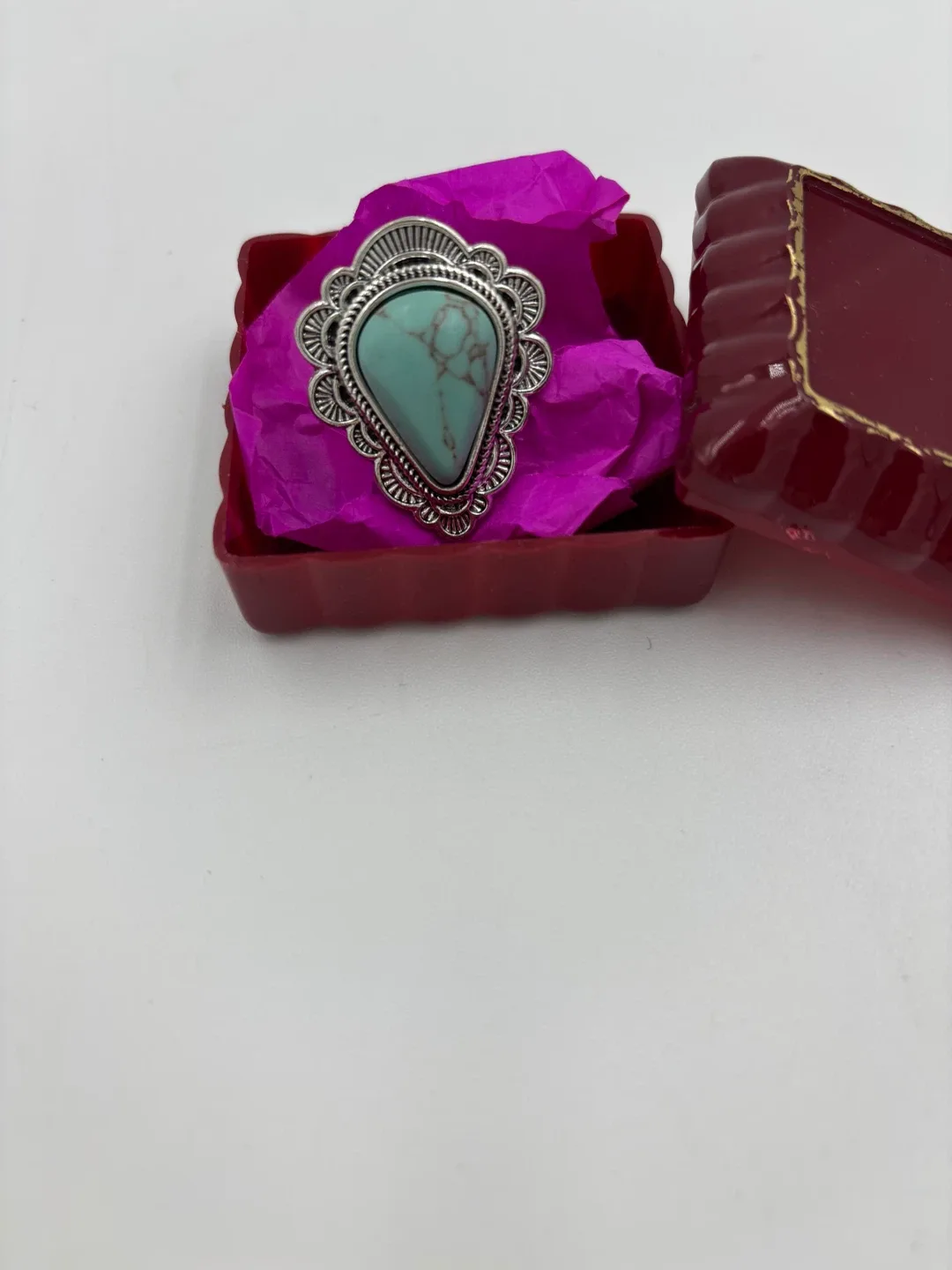 Turquoise & Silver Statement Ring image indicator(3)