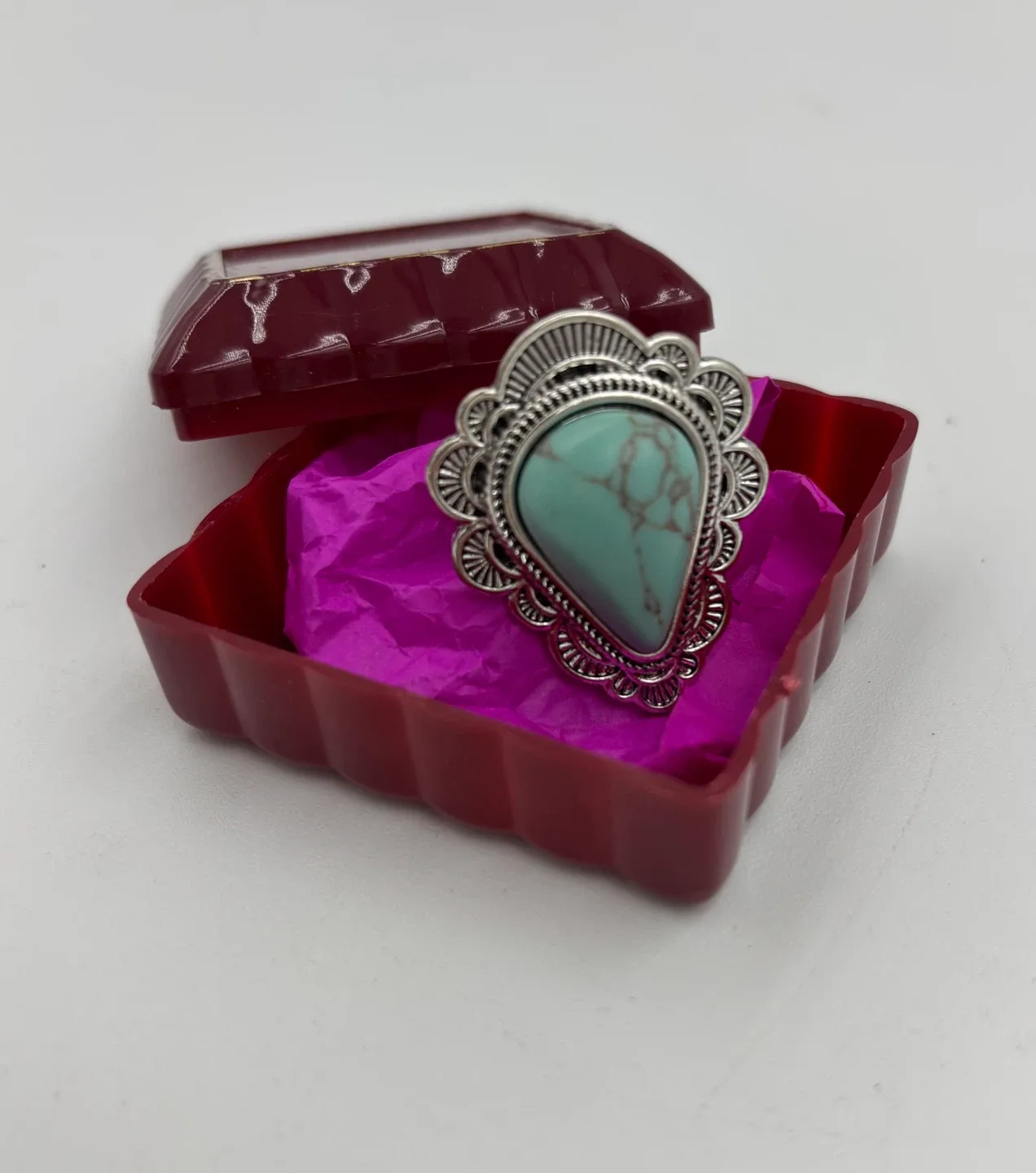 Turquoise & Silver Statement Ring image indicator(7)