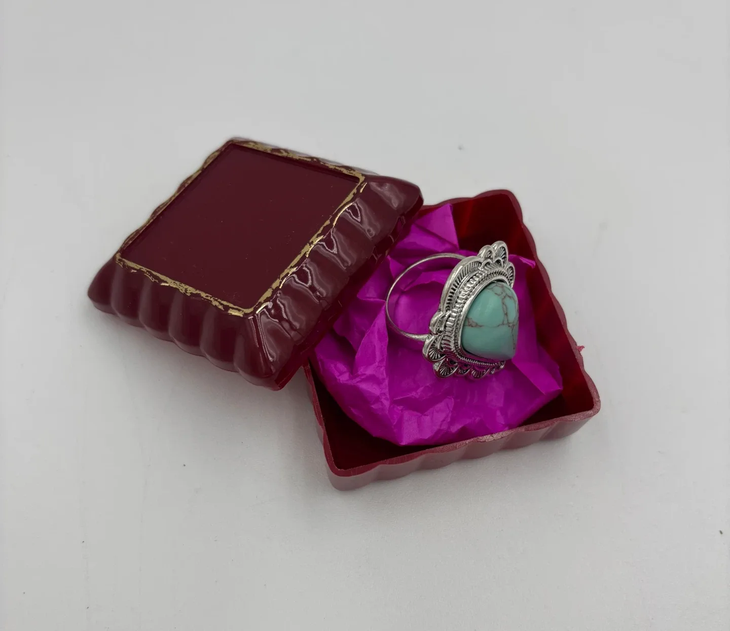 Turquoise & Silver Statement Ring image indicator(9)