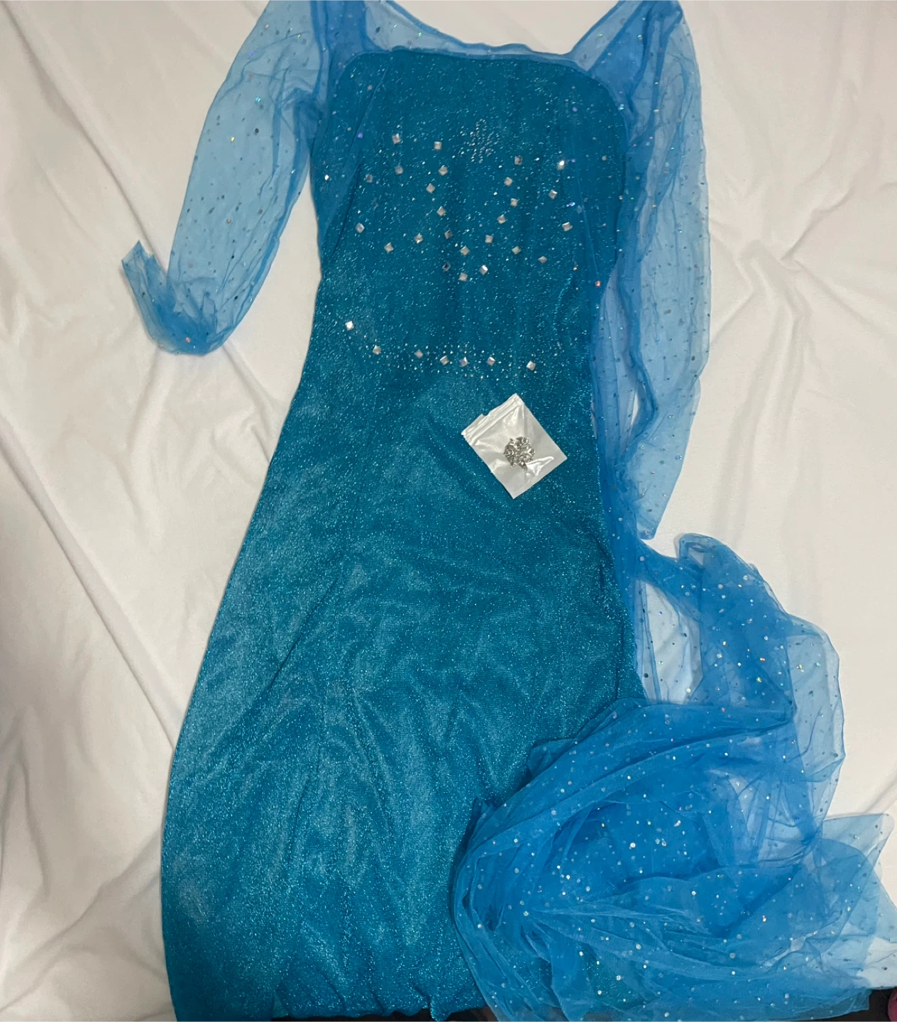 Elsa Costume Dress with Wig