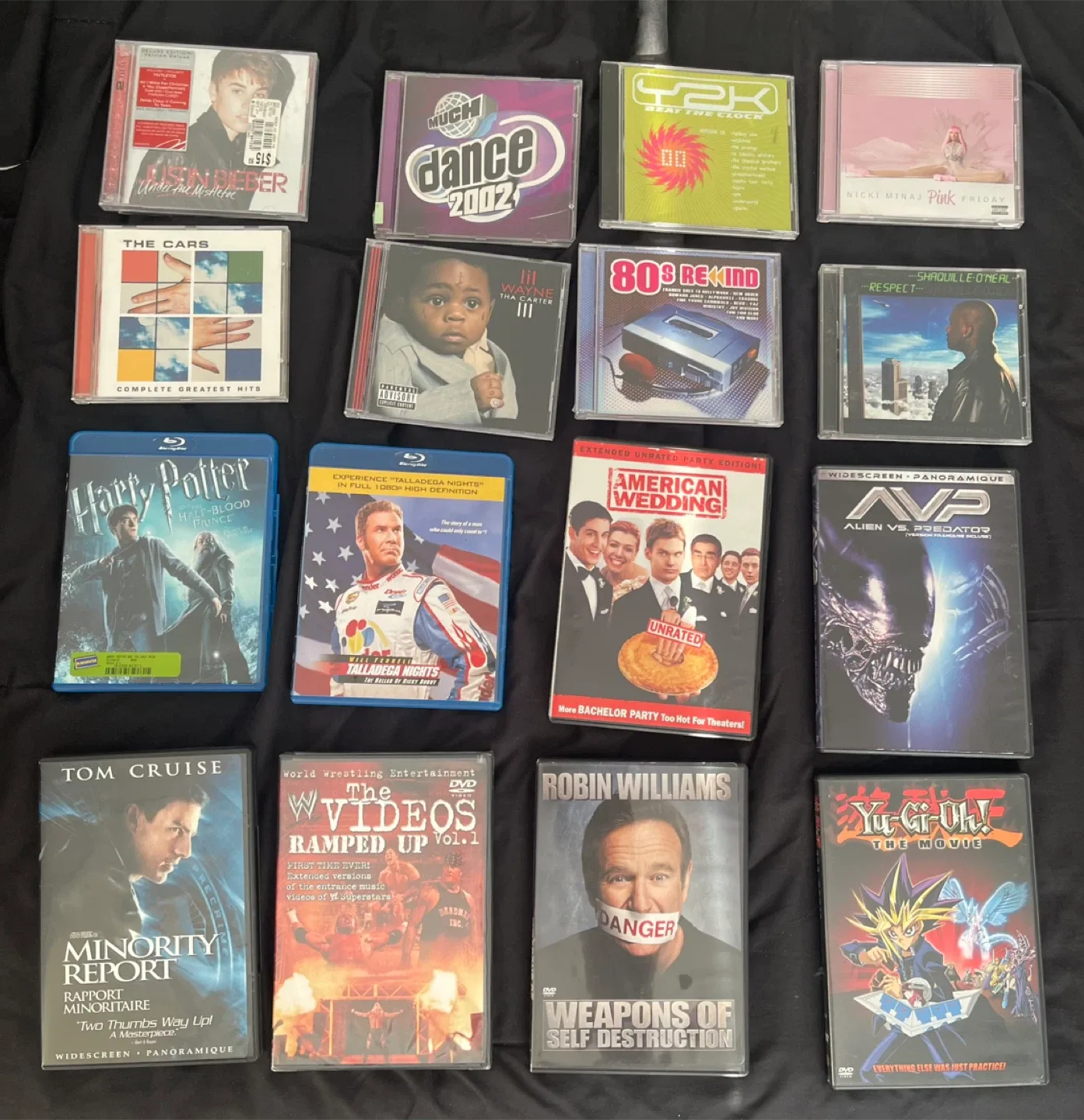 8 CDs and 8 DVDs  take all $10 thumbnail
