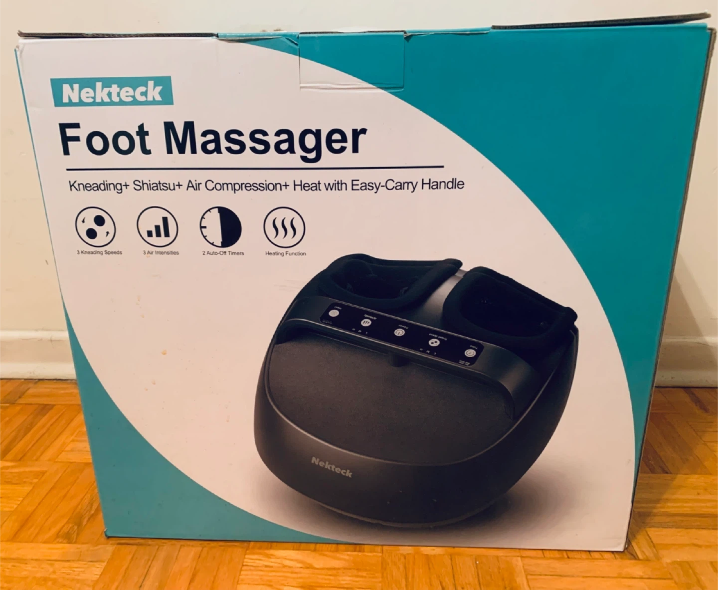 Nekteck Foot Massager w/ Heat & Air Compression
