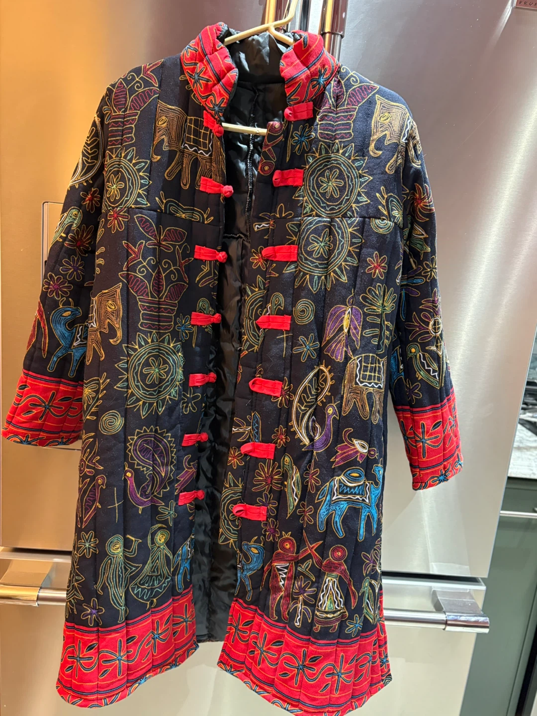 Vintage Quilted Asian Style Jacket