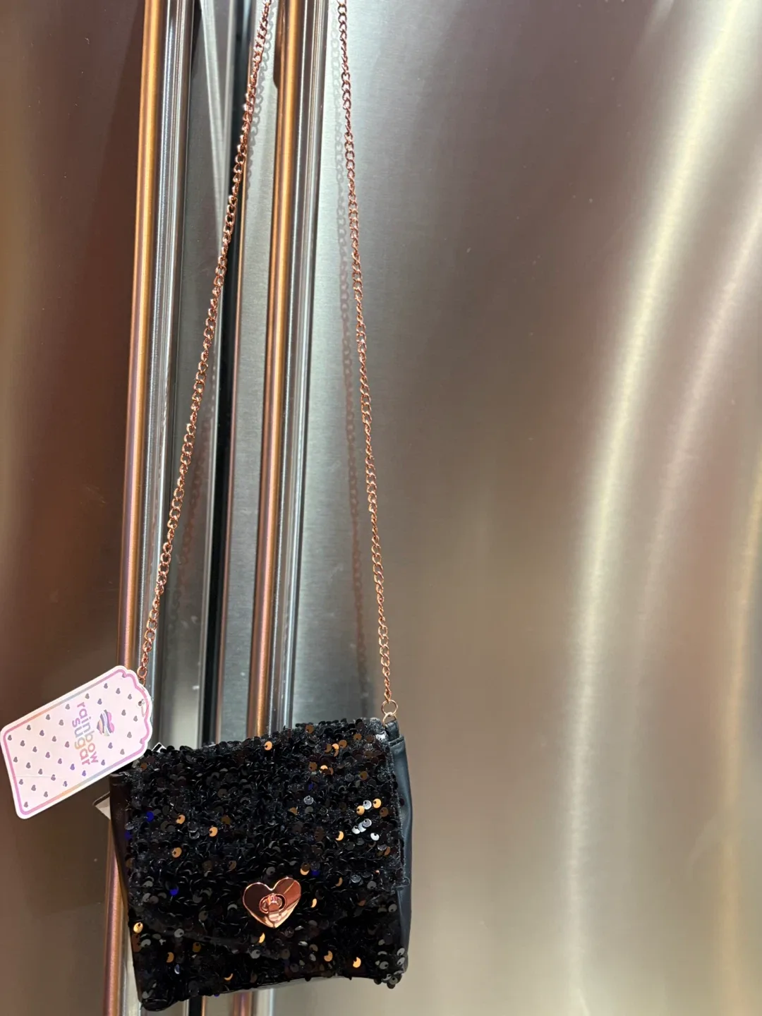 Rainbow Sugar Black Sequin Mini Bag thumbnail