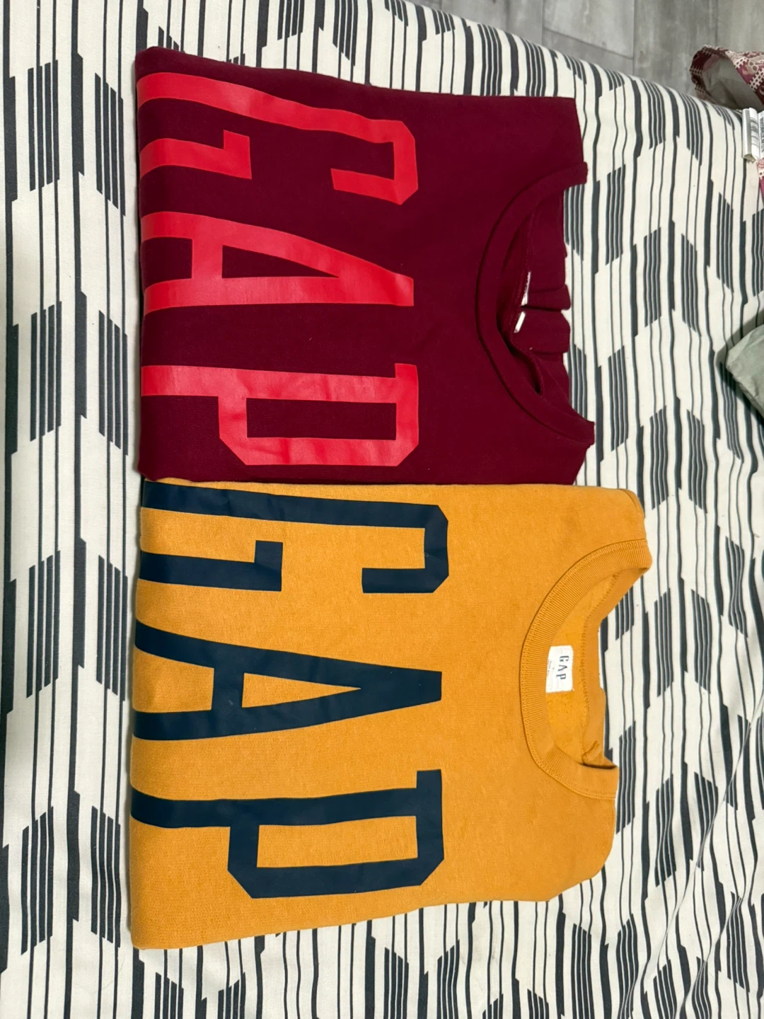 GAP Sweatshirts - Burgundy & Mustard