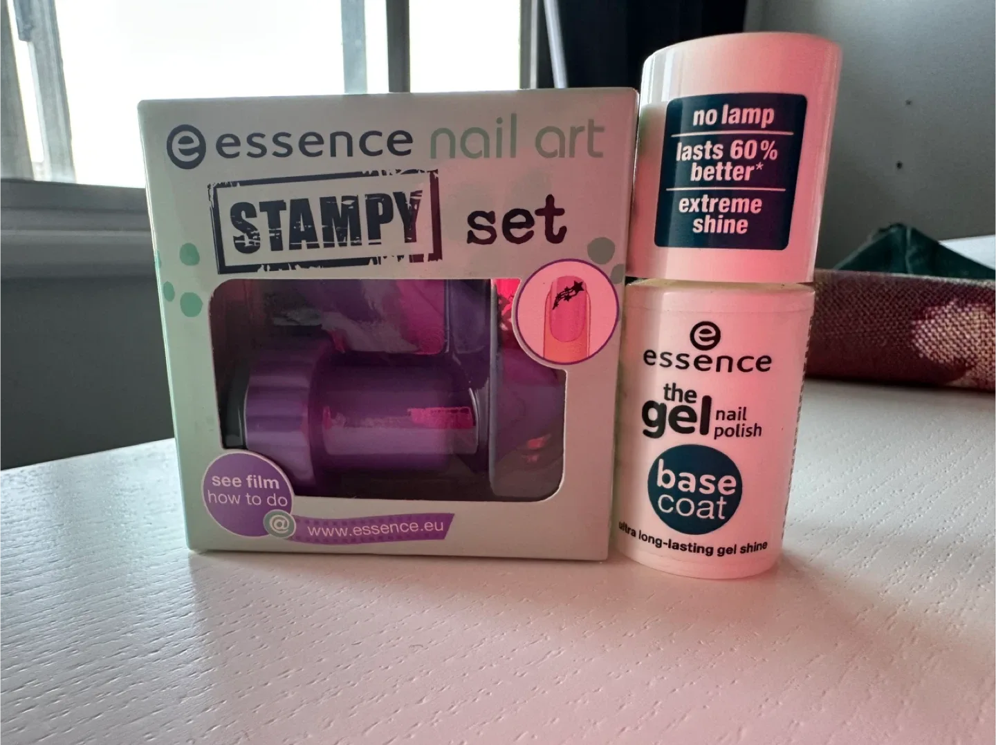 Essence Nail Art Stampy Set + Gel Base Coat🧡 thumbnail