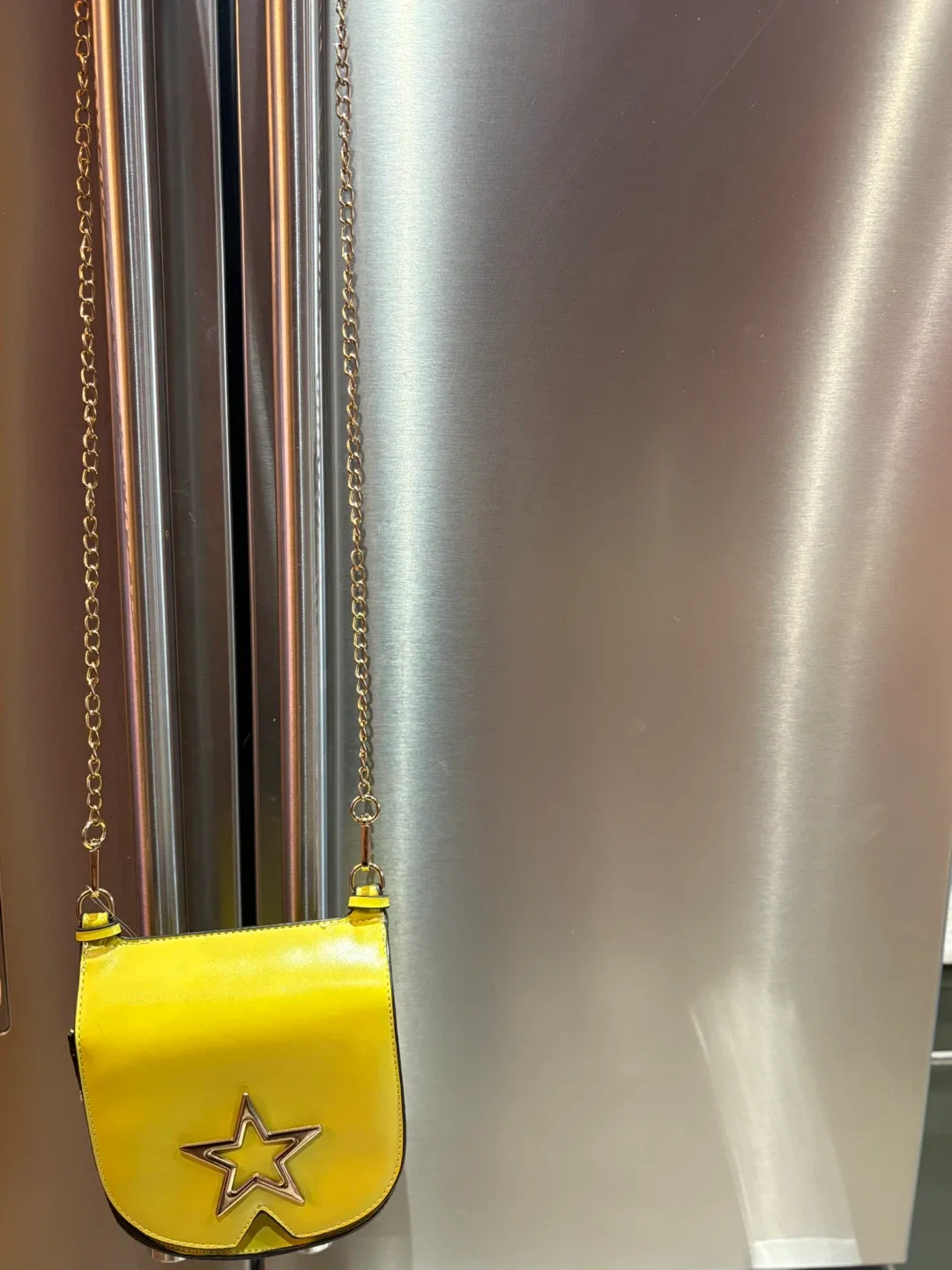 Yellow Star Accent Chain Bag thumbnail