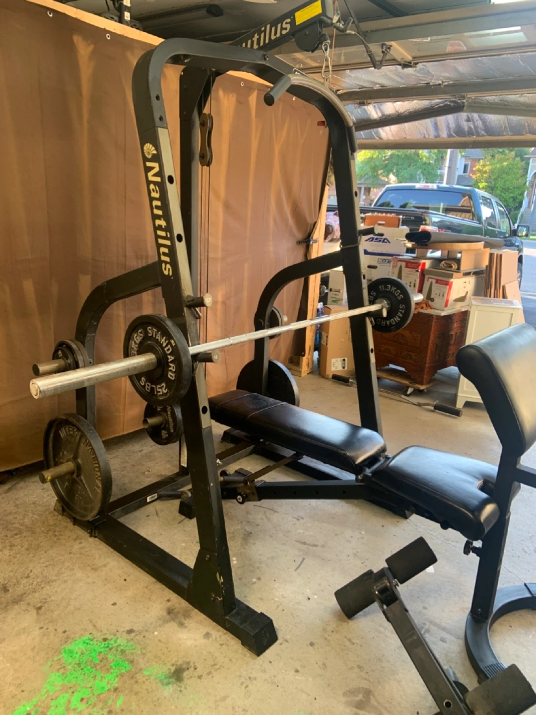 Nautilus Weight Bench with Weights - photo 2
