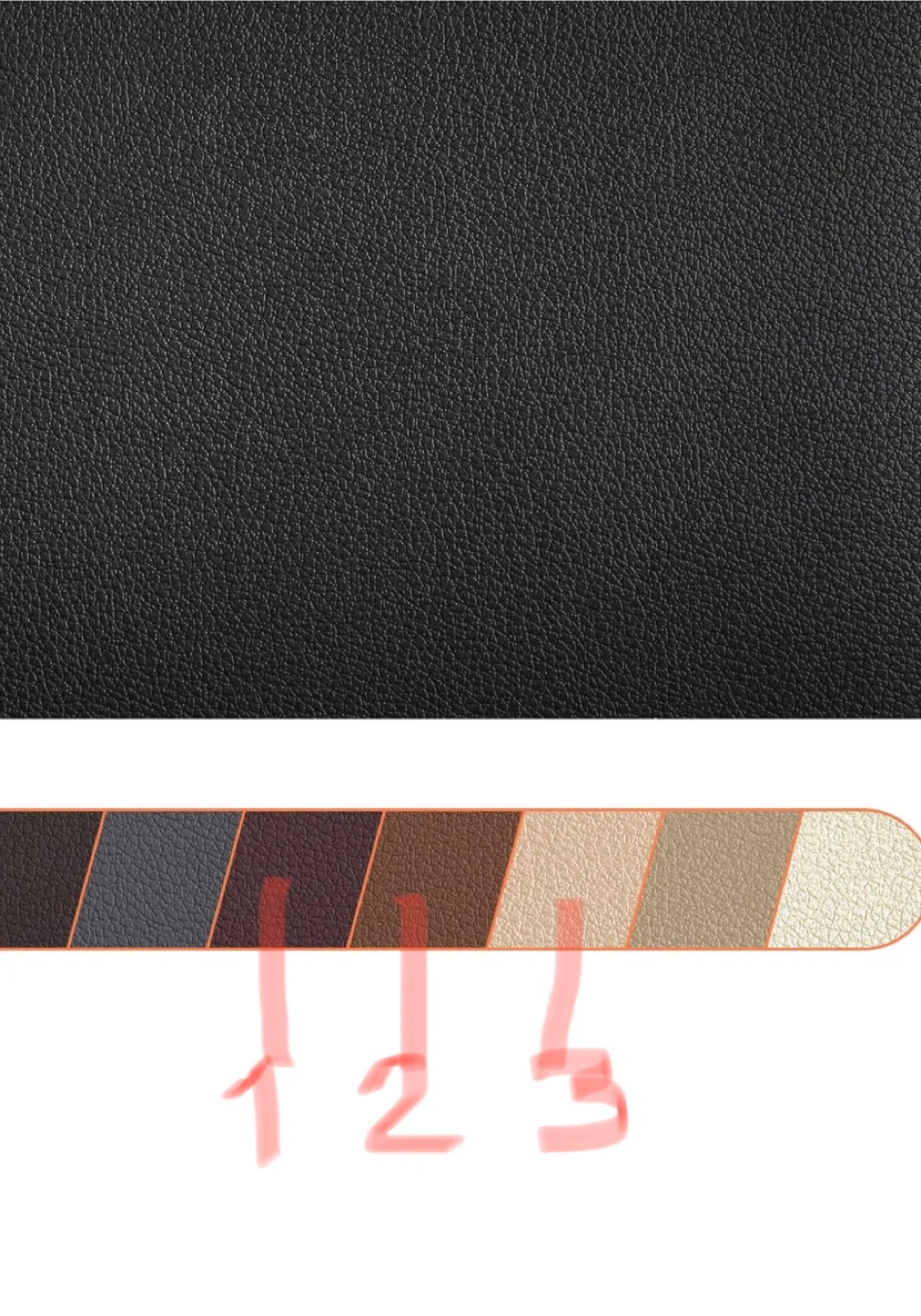 Chairs or car seat refresh with leather rolls - photo 2