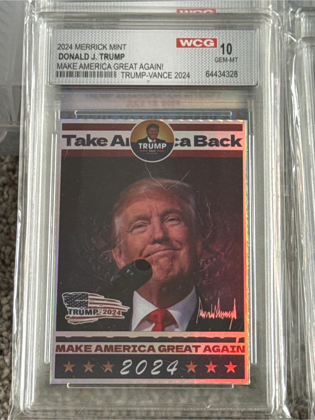 Donald J. Trump 2024 Merrick Mint Trading Card