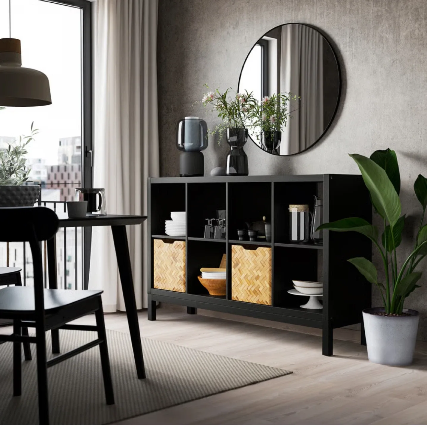 IKEA Kallax Shelf Unit - Black thumbnail