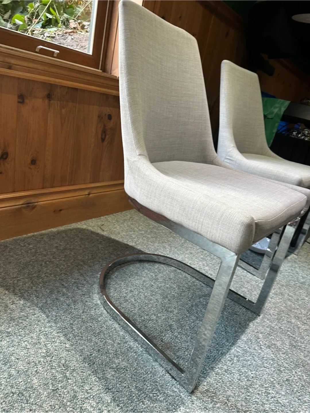 Set of 2 Grey Dining Chairs image indicator(3)