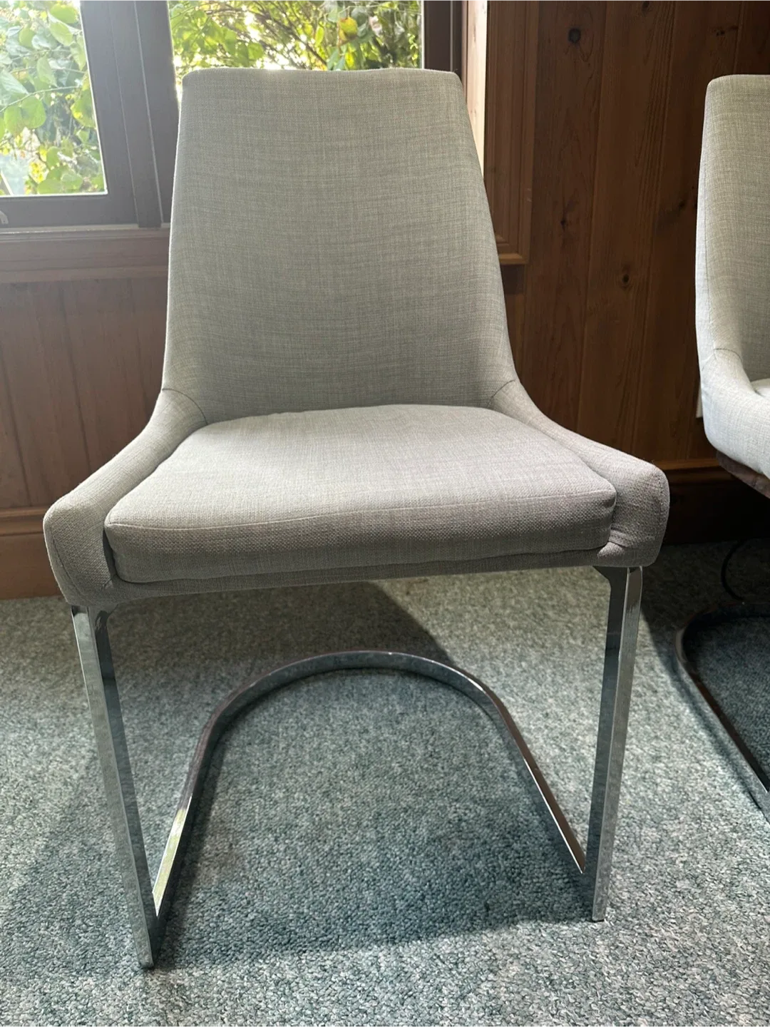 Set of 2 Grey Dining Chairs image indicator(2)