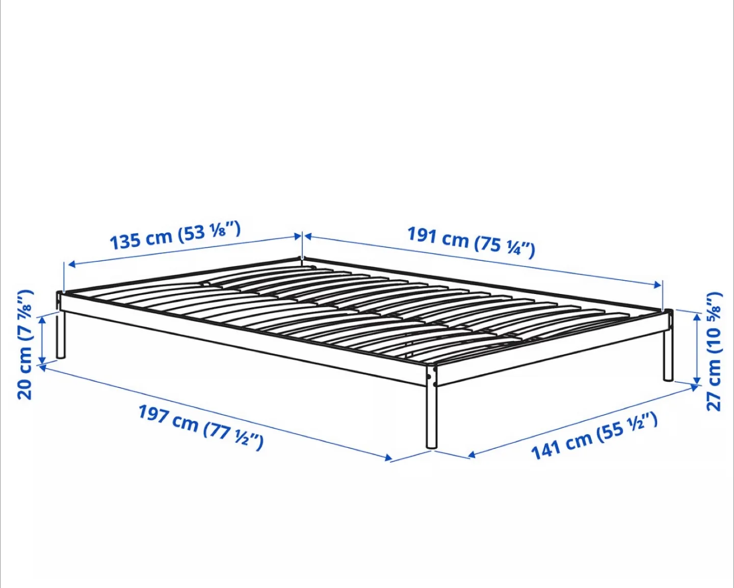 IKEA Bed Frame & Mattress (Double/Full) image indicator(3)