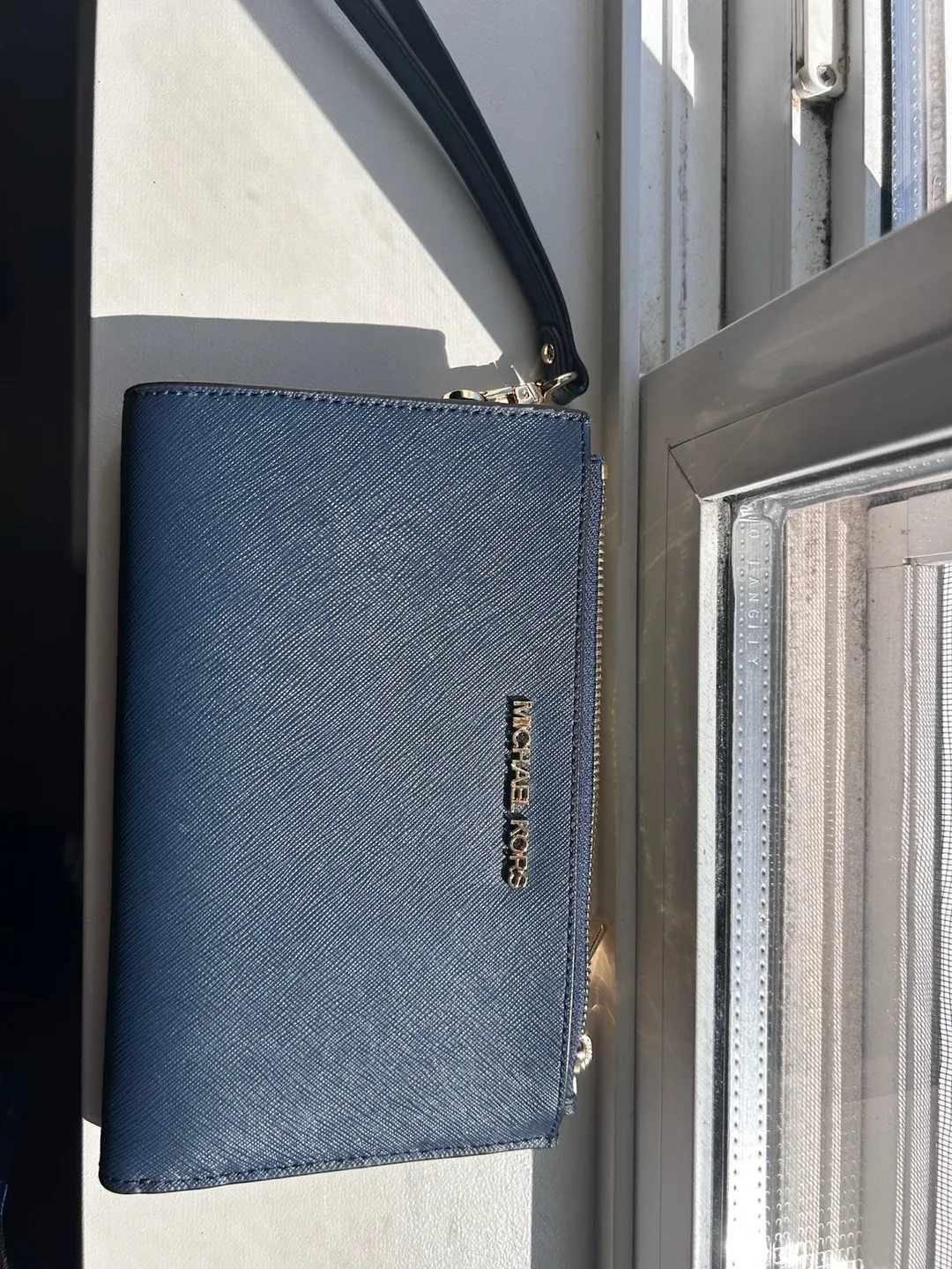 Michael Kors Wristlet Wallet - Blue thumbnail