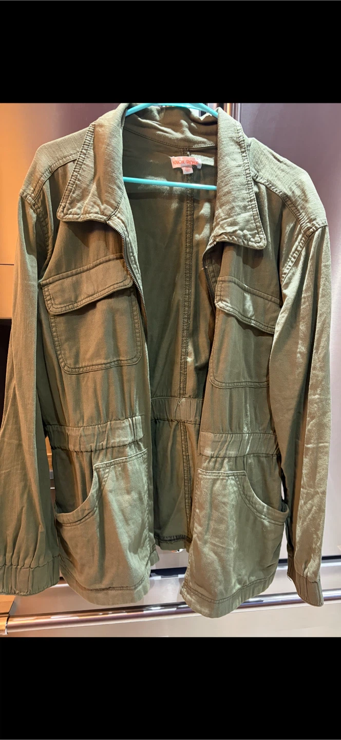 Knox Rose Olive Green Utility Jacket