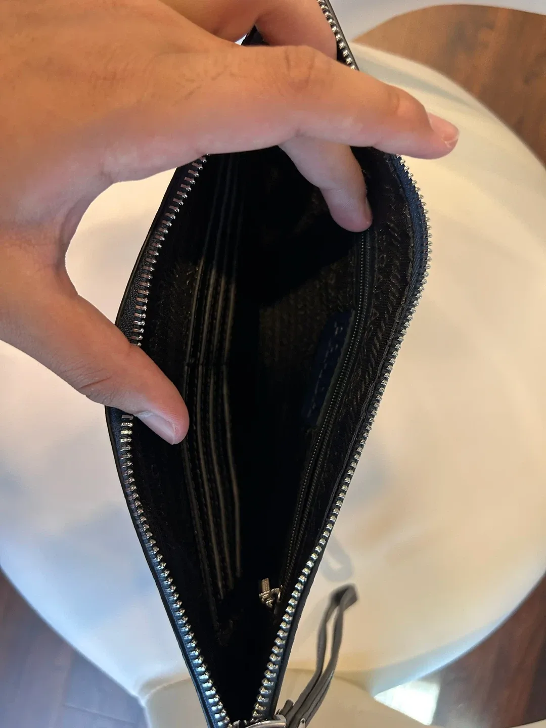 XL Prada Blue Clutch Bag image indicator(3)