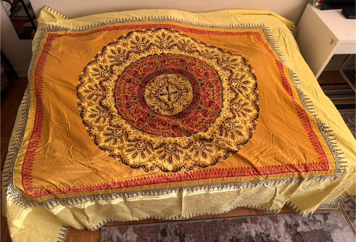 Yellow Mandala Pattern Bedding Set image indicator(3)