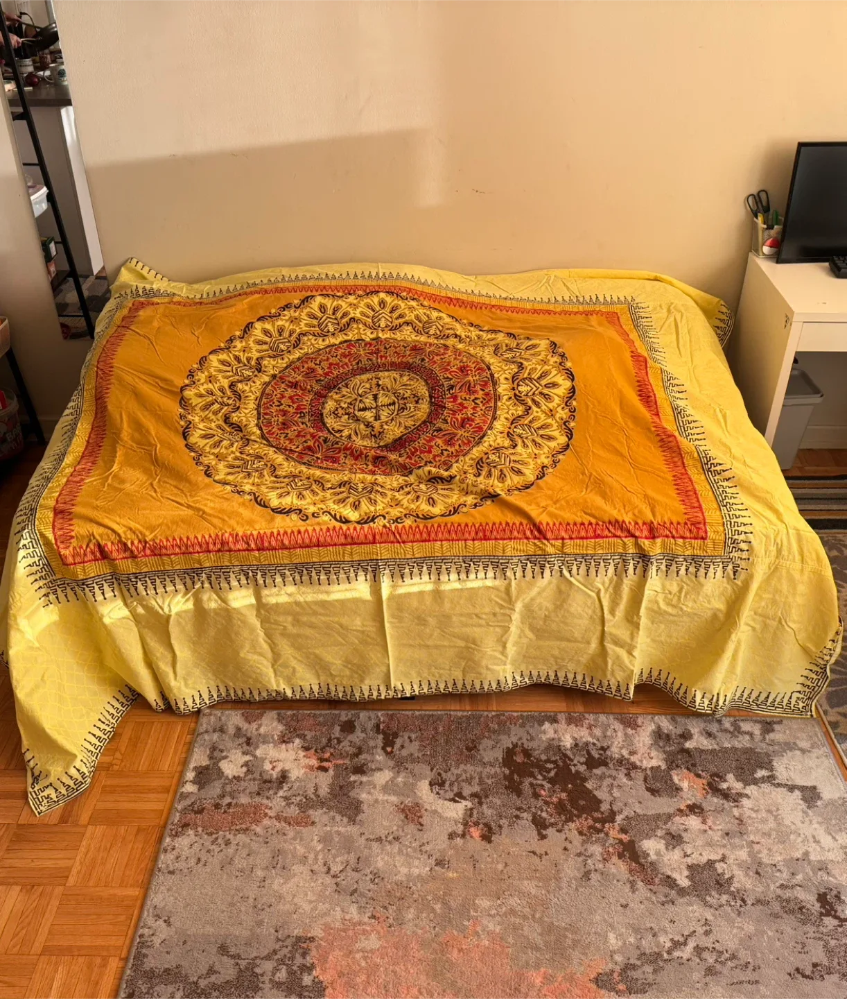 Yellow Mandala Pattern Bedding Set image indicator(2)