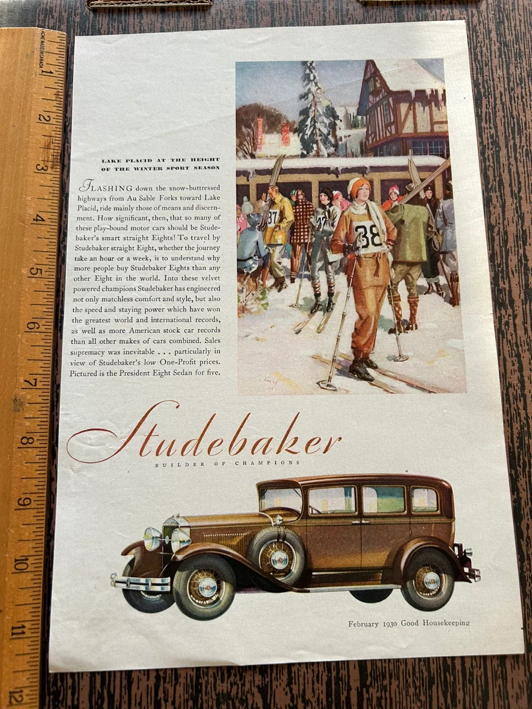 vintage Studebaker President Eight Sedan, 1930 car ad image indicator(4)
