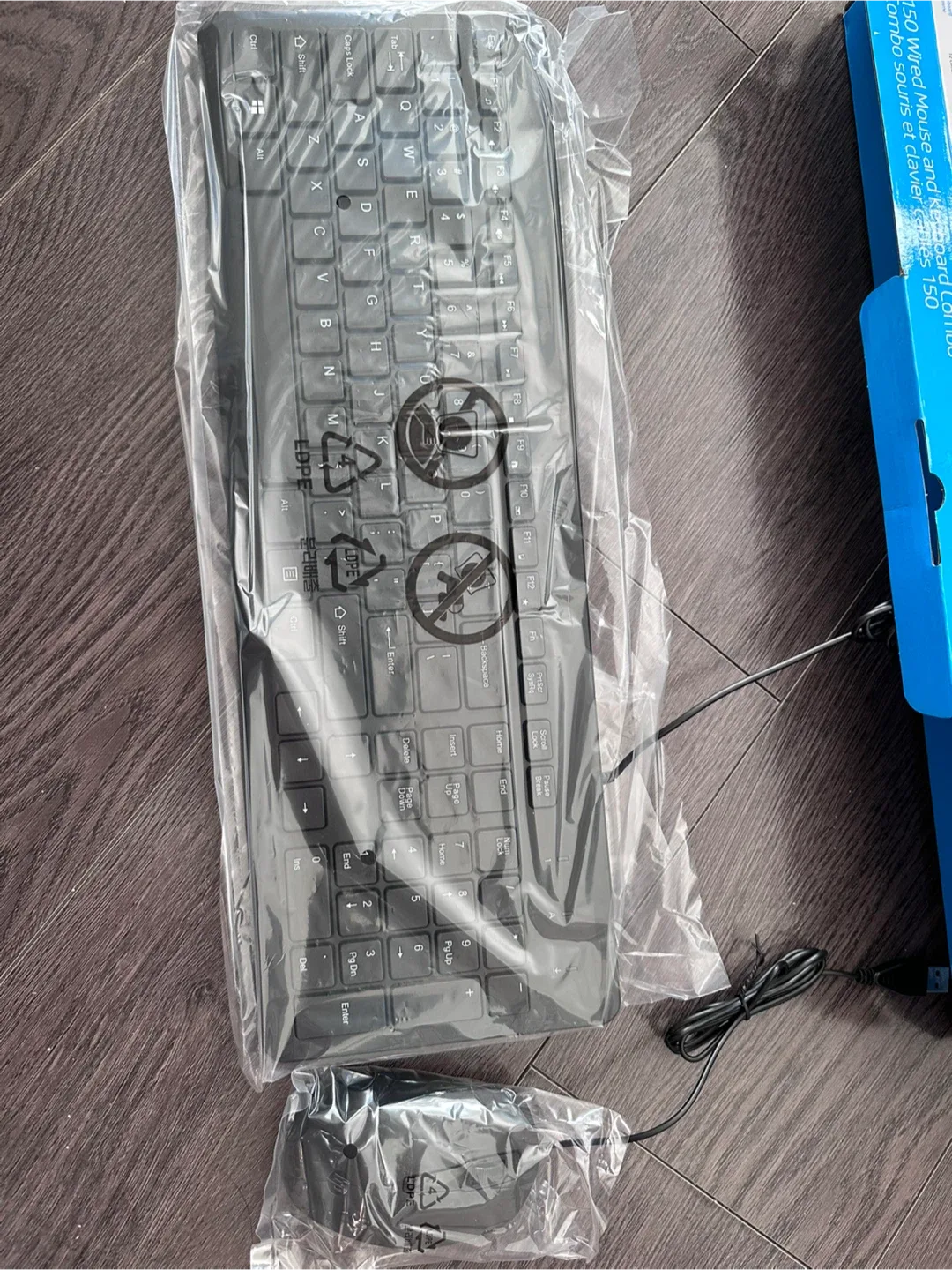 New HP 150 Wired Mouse and Keyboard Combo image indicator(3)