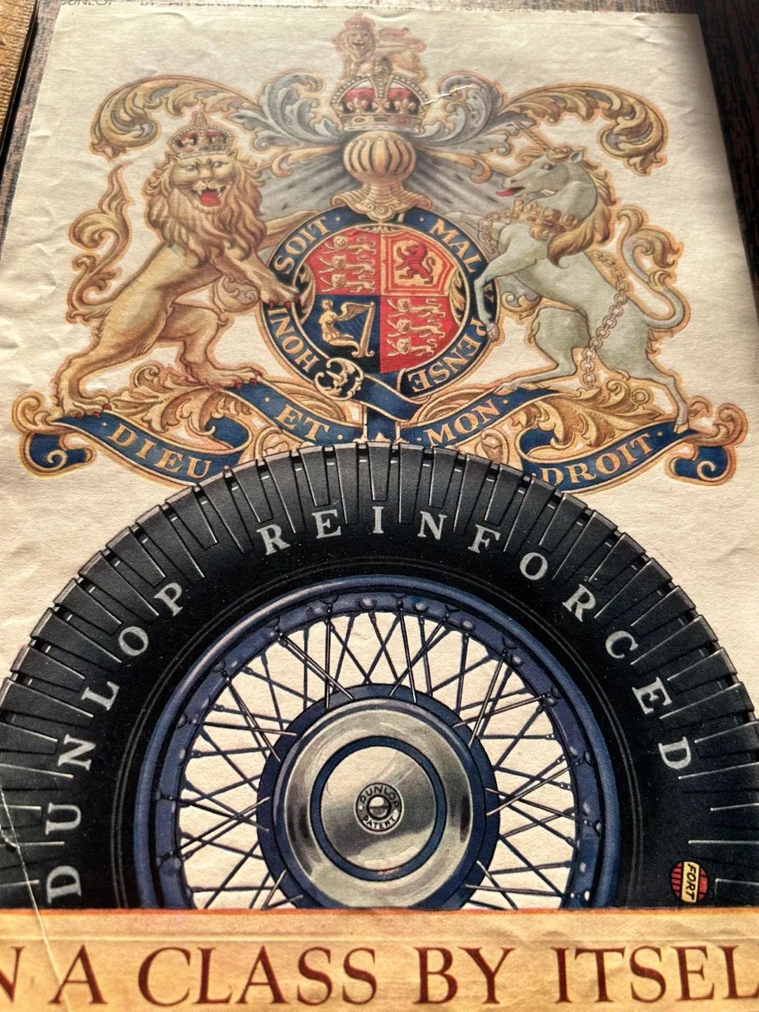 1930s Advertisement for Dunlop tyres tires car vintage image indicator(3)