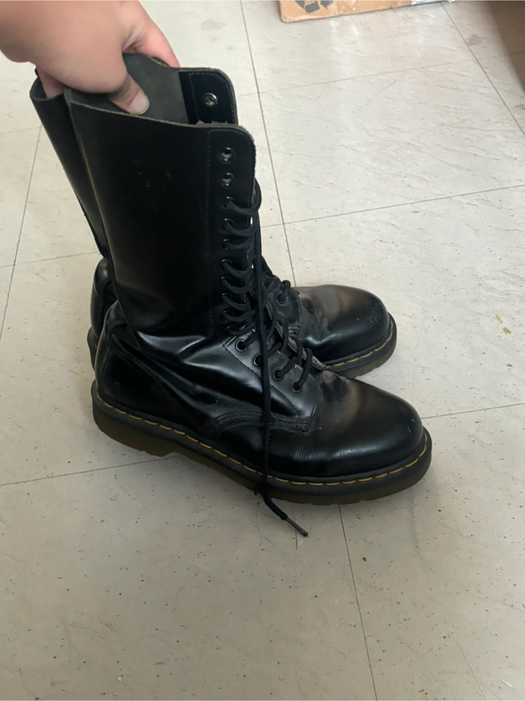Dr. Martens 1914 Black Leather Boots - US 7 - photo 5