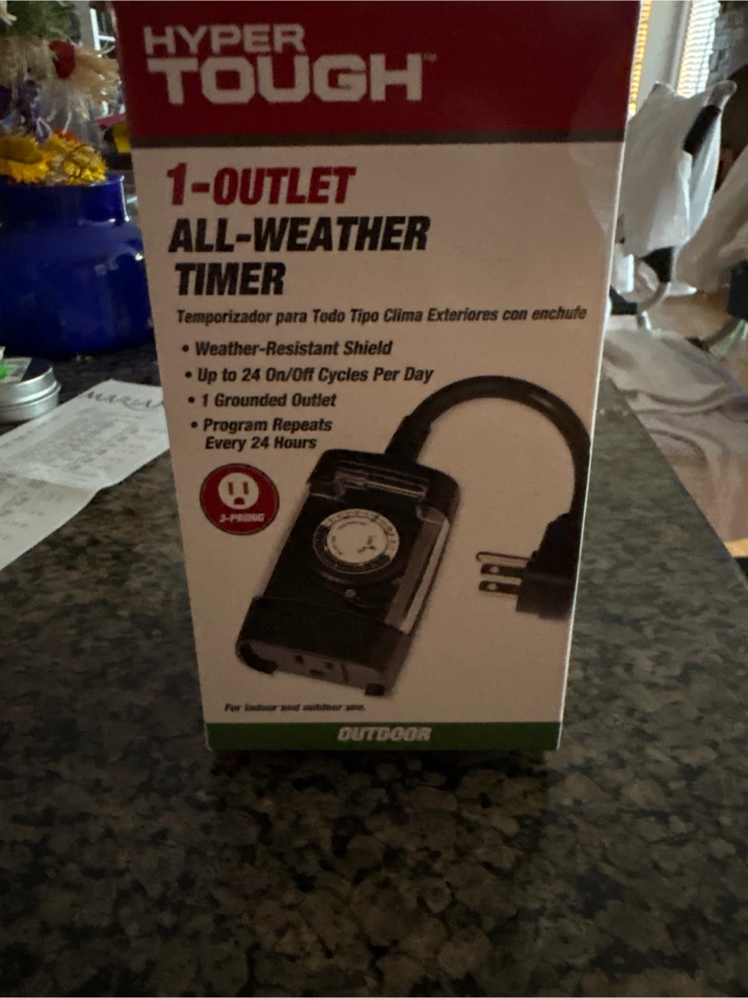 Hyper Tough 1-Outlet All-Weather Timer - New - photo 2