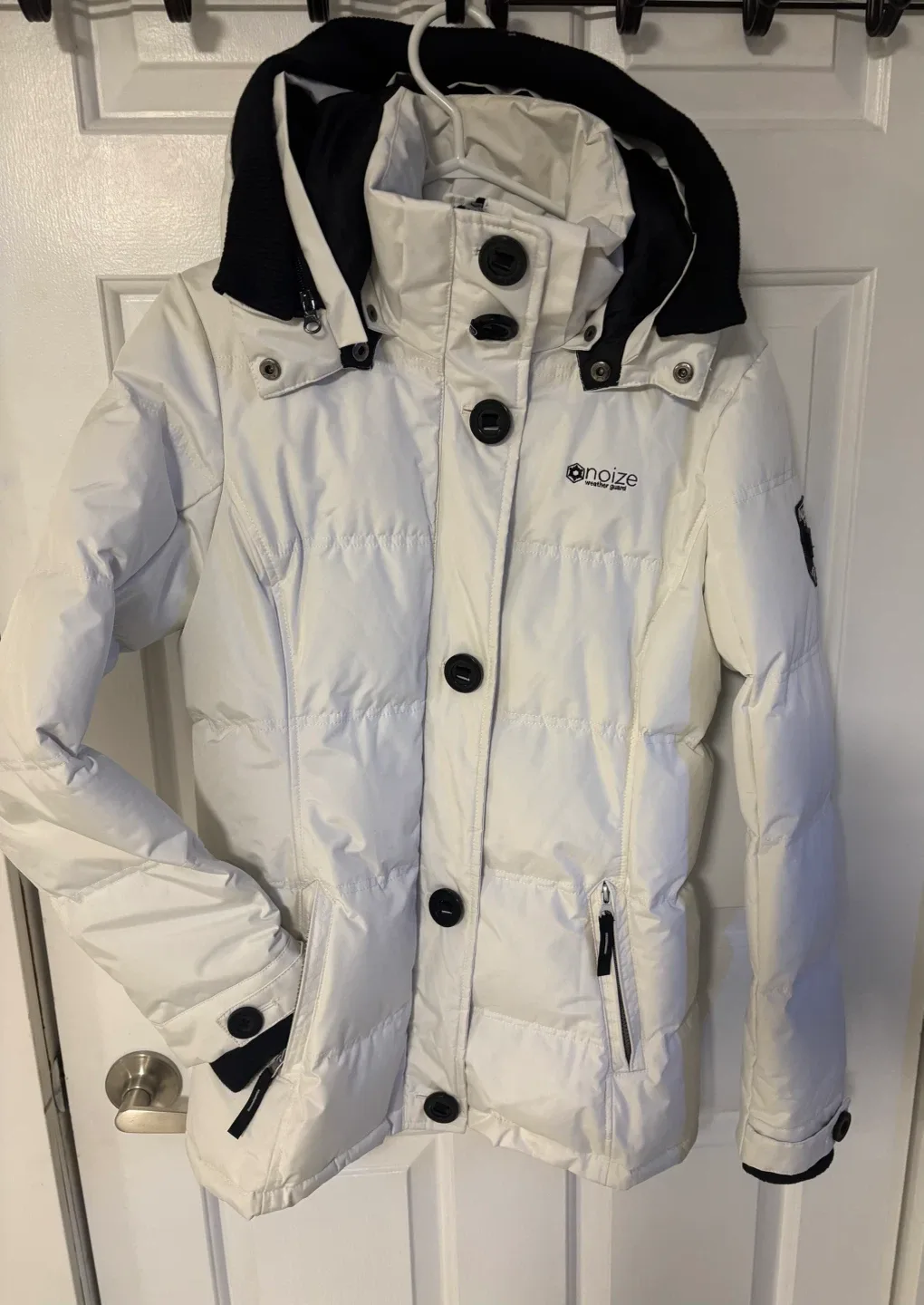 Noize Weather Guard White Puffer Jacket - Size M image indicator(9)