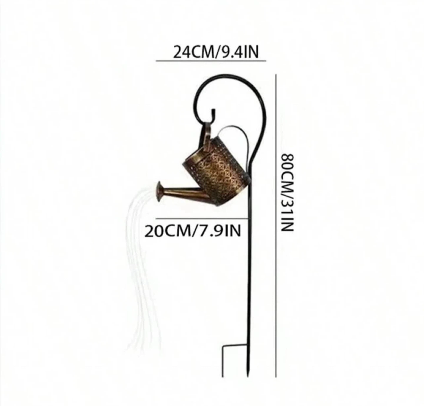 Solar Watering Can Garden Light - photo 3