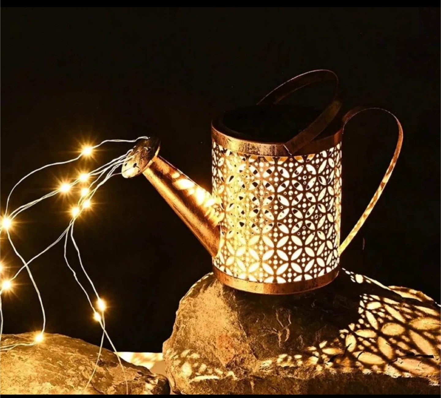 Solar Watering Can Garden Light - photo 5