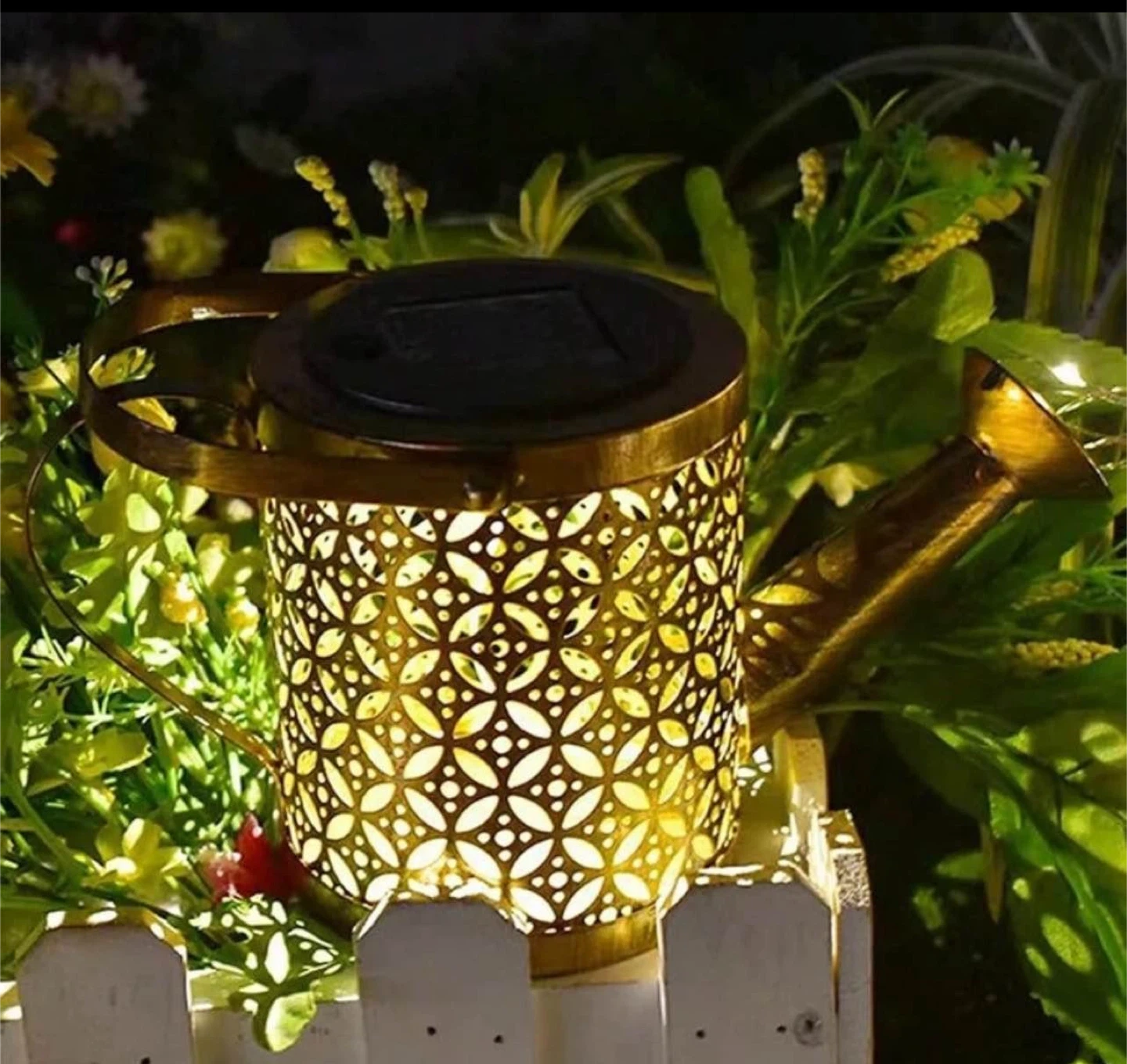 Solar Watering Can Garden Light - photo 2