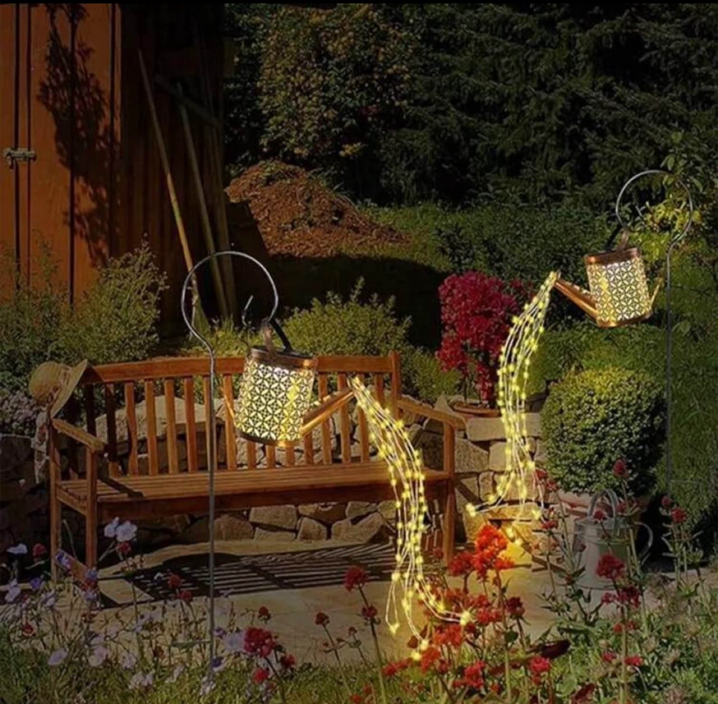 Solar Watering Can Garden Light