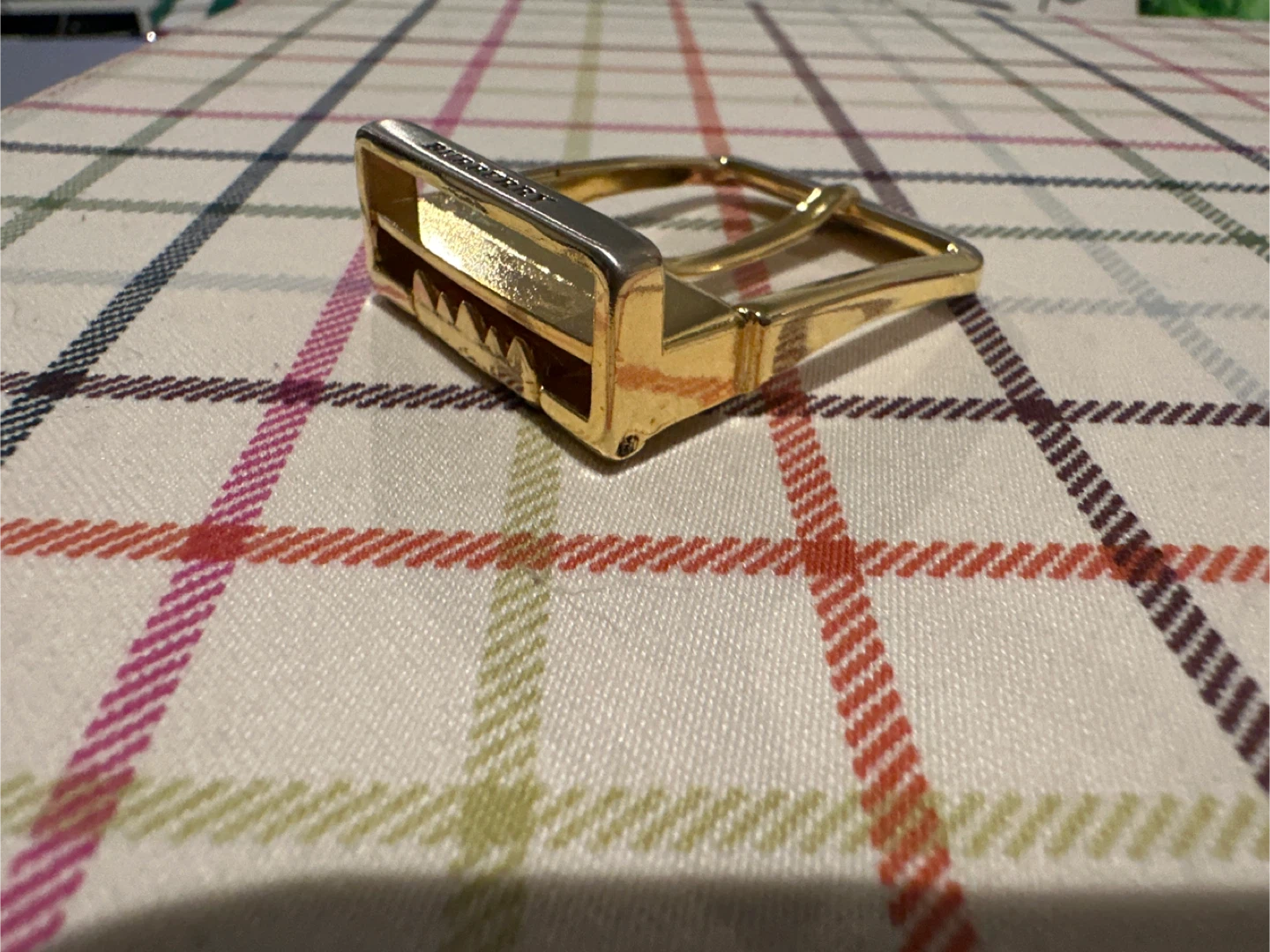 Burberry Gold Tone Belt Buckle - photo 3