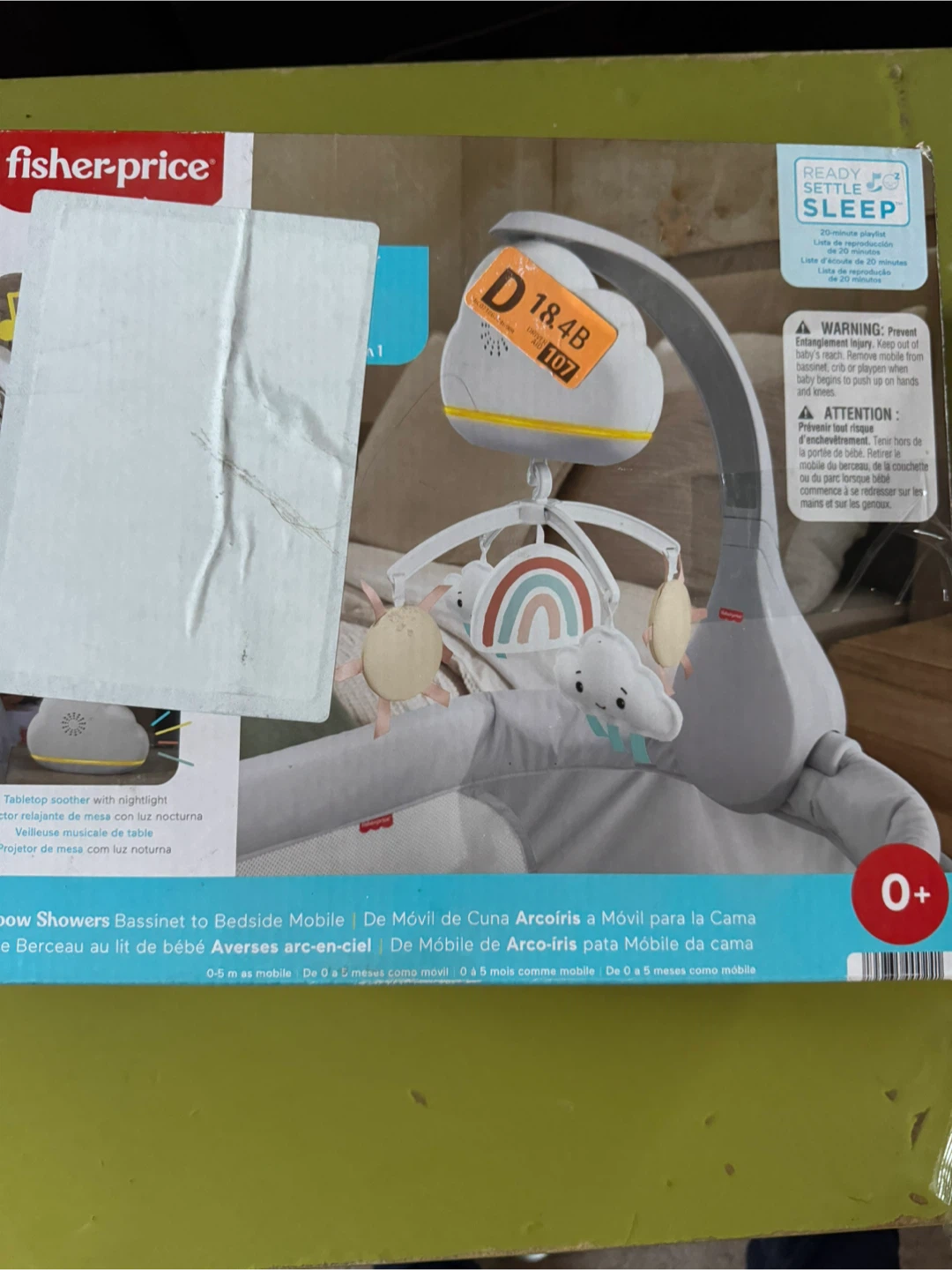 Fisher-Price Rainbow Showers Bassinet Mobile