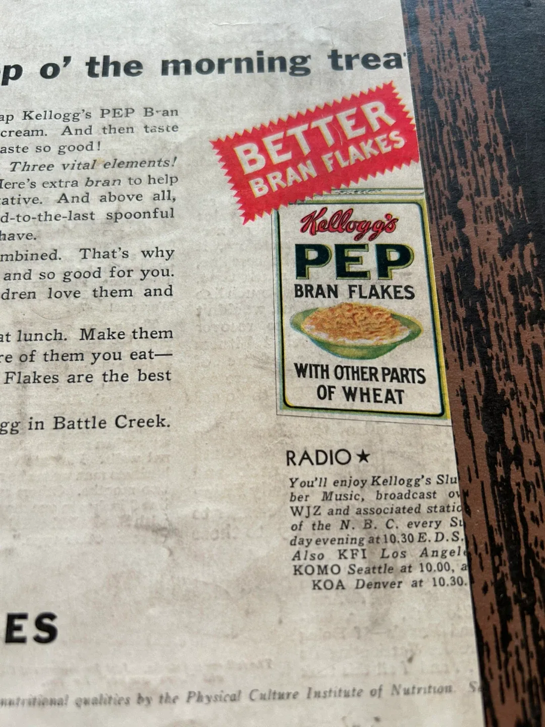 1930 antique ad no more fat on me weight Kellogg's  cereal image indicator(6)